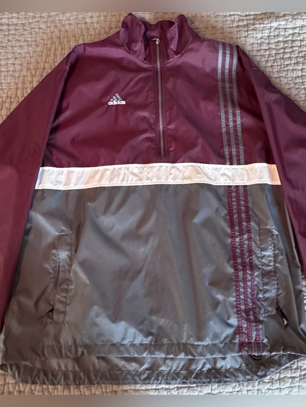 VTG Adidas 1/2 Zip pullover “Tracker HZ” windbreaker 1990s